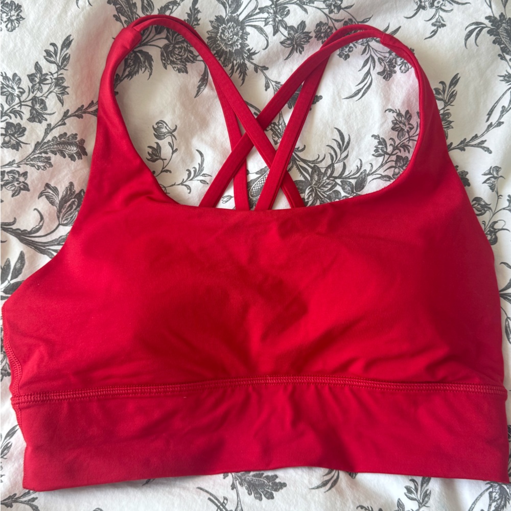 LULULEMON athletica Red Strappy Sports Bra, padded